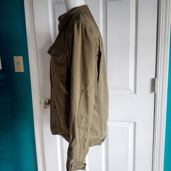 Fossil Army Green Utility Jacket Small EUC - Picture 9 of 13